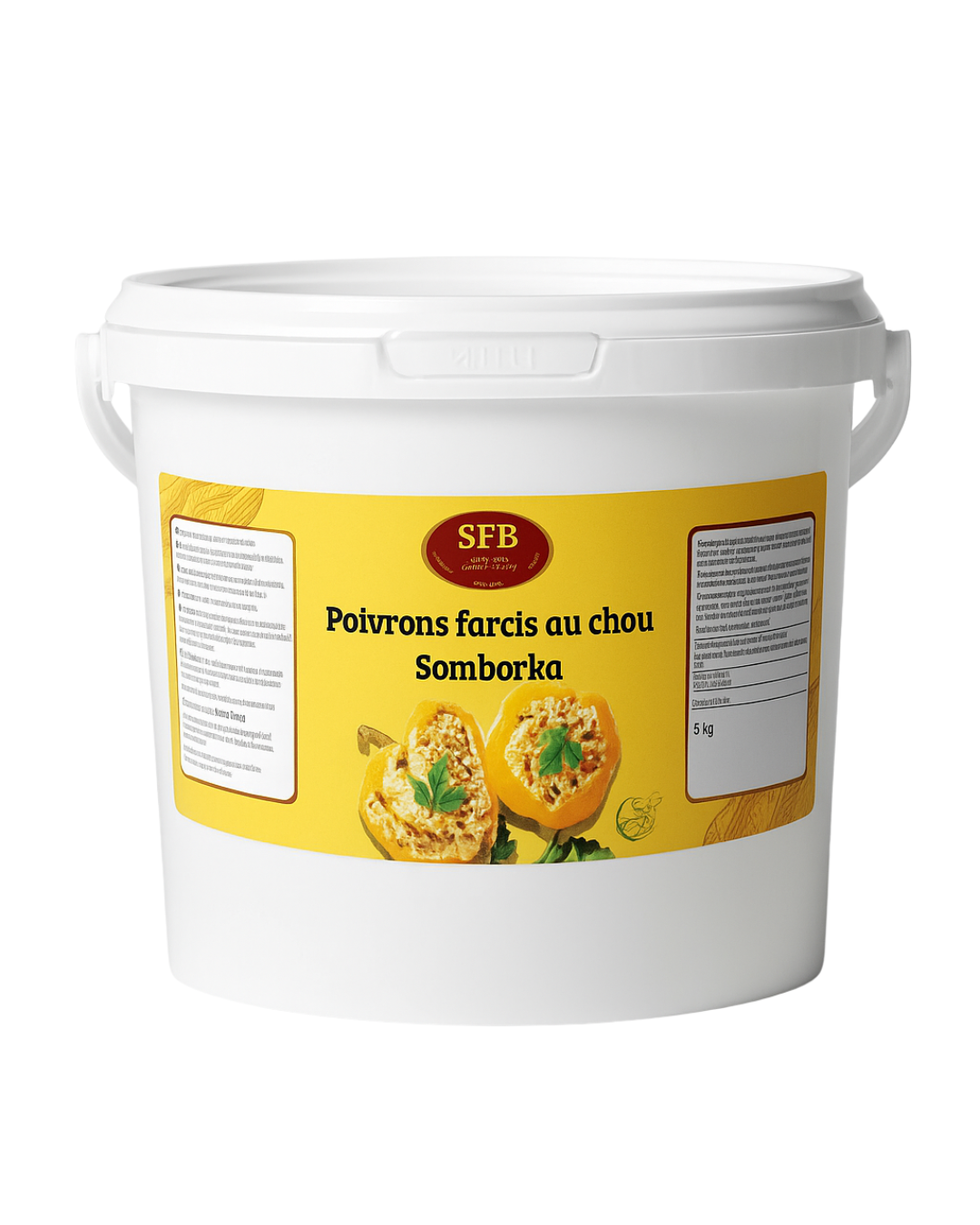 Poivrons Somborka Farcis au chou PVC 5Kg SFB FOOD